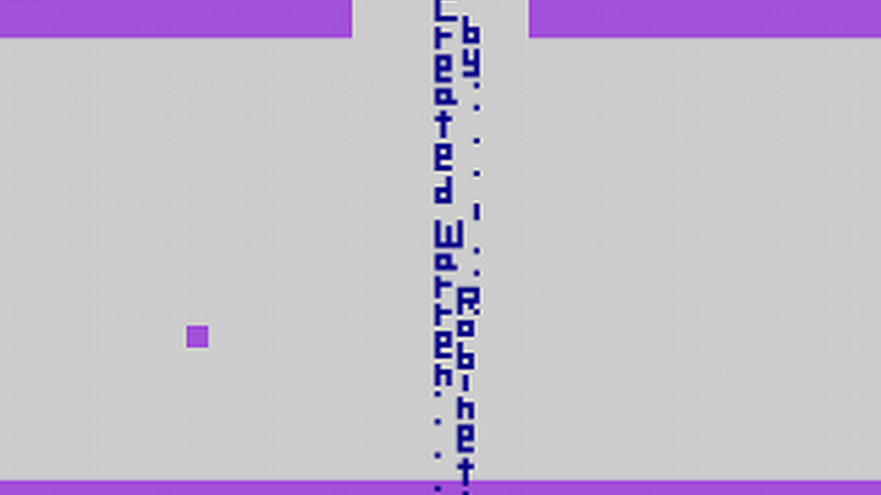 Warren Robinett's secret room in Adventure