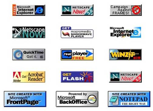 Best viewed in Netscape Navigator badges