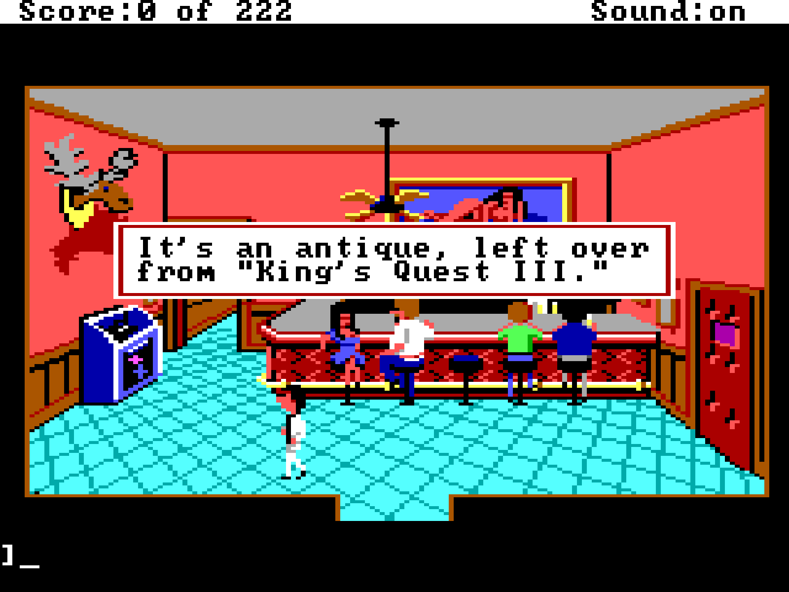 Leisure Suit Larry moose easter egg