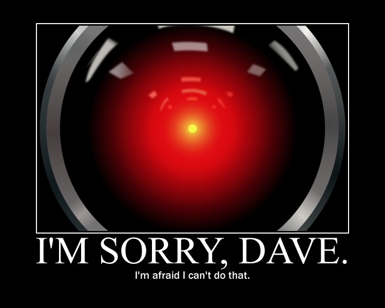 HAL 9000's red eye from 2001: A Space Odyssey